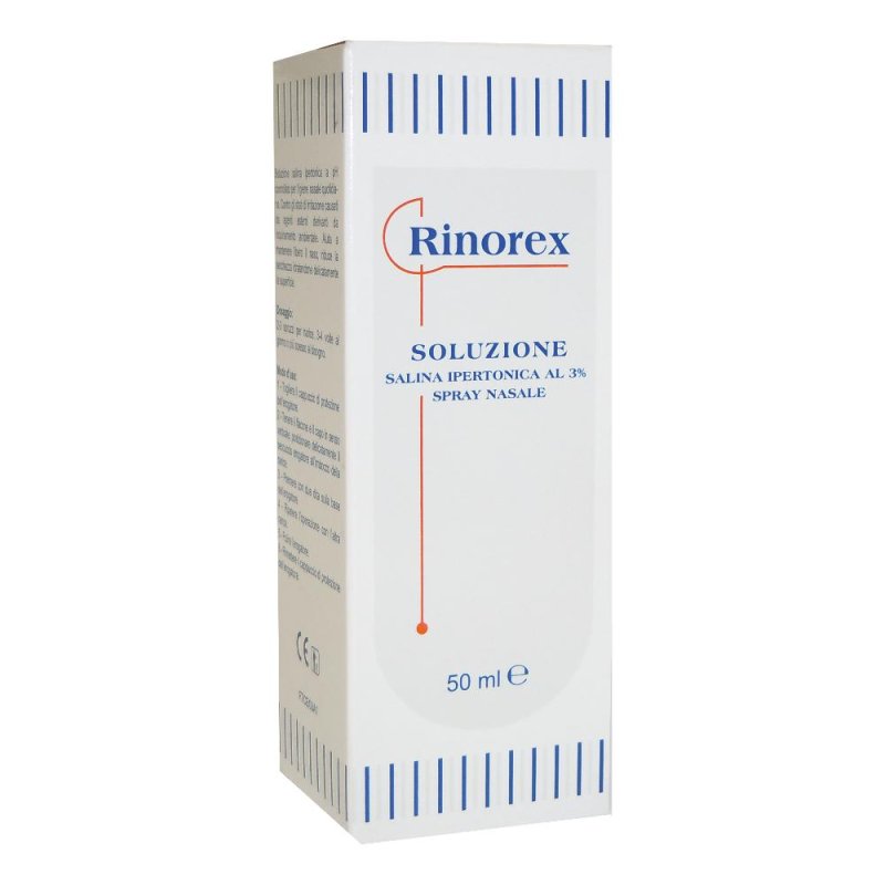Rinorex Spray Nasale Soluzione Salina Ipertonica 50 ml Rinorex Spray Nasale Soluzione Salina Ipertonica 50 ml