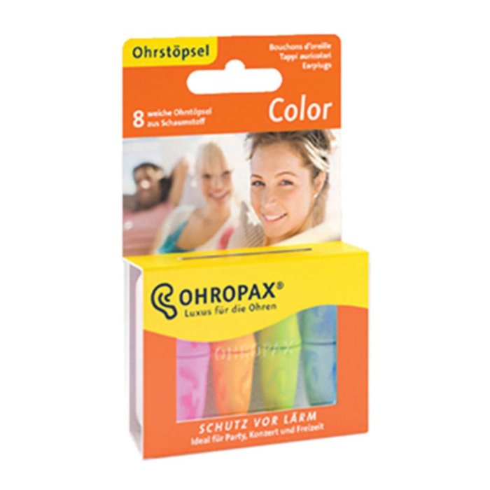 Ohropax tappi auricolare color 8 pezzi