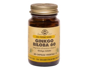 Solgar  Benessere Energia Ginkgo Biloba Integratore Alimentare 60 Capsule