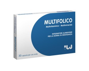 LJ Pharma  Vitamine Minerali MULTIFOLICO Integratore Alimentare 30 Capsule