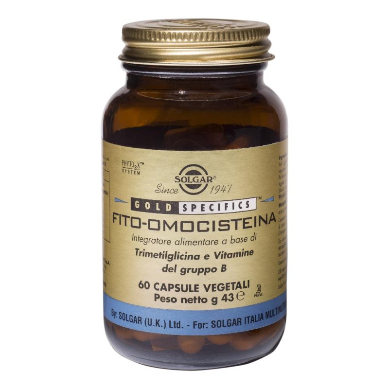 Solgar It. Multinutrient Fito Omocisteina 60 Capsule Vegetali Solgar It. Multinutrient Fito Omocisteina 60 Capsule Vegetali