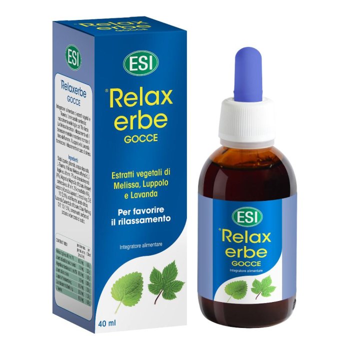Esi Sonno e Relax Relaxerbe Integratore Alimentare Analcolico Gocce 40 ml Esi Sonno e Relax Relaxerbe Integratore Alimentare Analcolico Gocce 40 ml