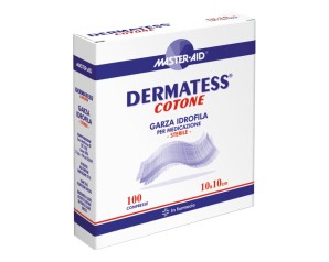 Master-Aid Dermatess Cotone Garza Idrofila 10x10 cm 100 Pezzi