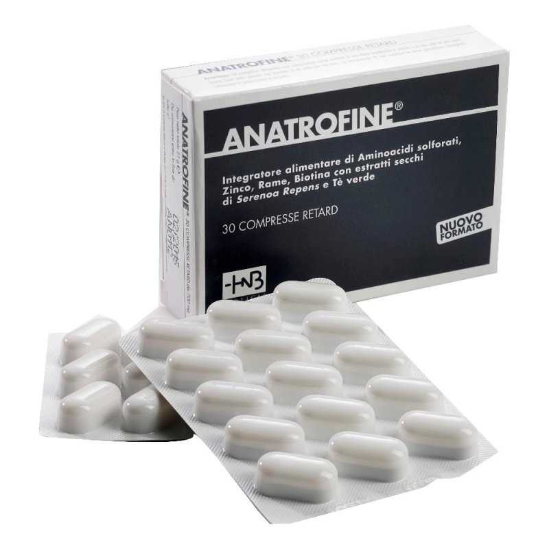 HNB Italia Anatrofine Retard Integratore Anticaduta Capelli 30 Compresse HNB Italia Anatrofine Retard Integratore Anticaduta Capelli 30 Compresse