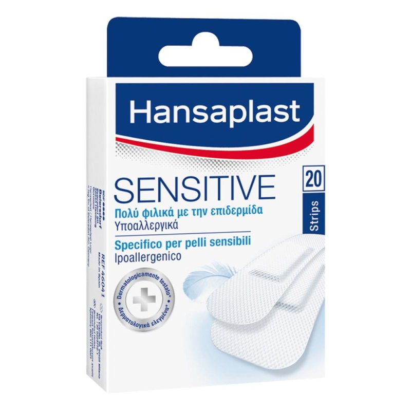 Hansaplast Cerotti Sensitive Delicati Per Pelli Sensibili 20 Pezzi In 2 Formati
