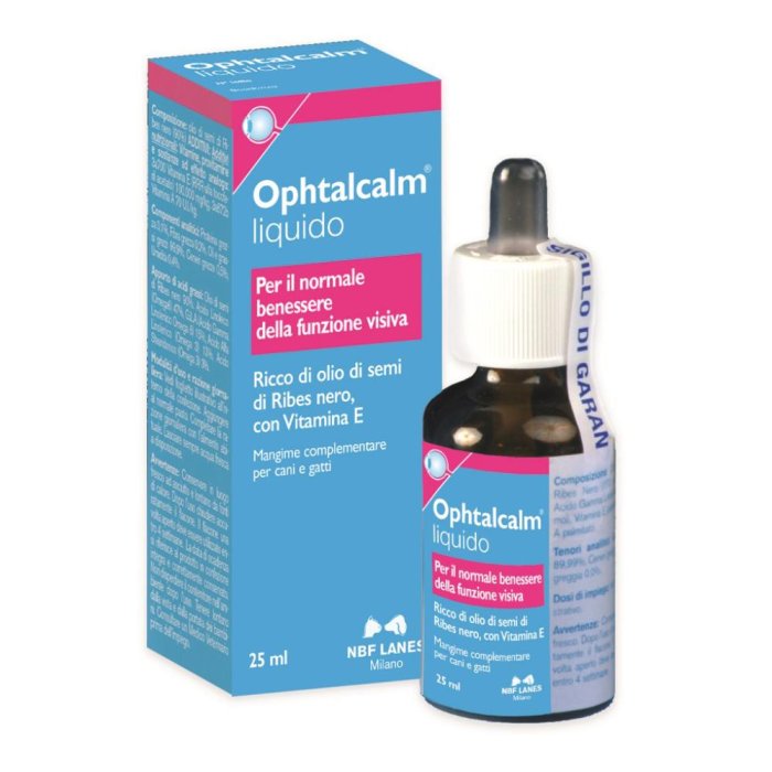 N.B.F. Lanes  Animali Domestici Ophtal Calm Cani e Gatti Integratore 25 ml