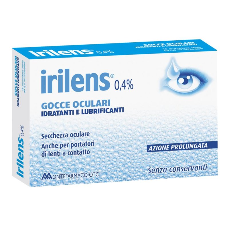 Montefarmaco Otc Irilens Gocce Oculari 15 Ampolle Monodose Richiudibili 0,5 Ml Montefarmaco Otc Irilens Gocce Oculari 15 Ampolle Monodose Richiudibili 0,5 Ml