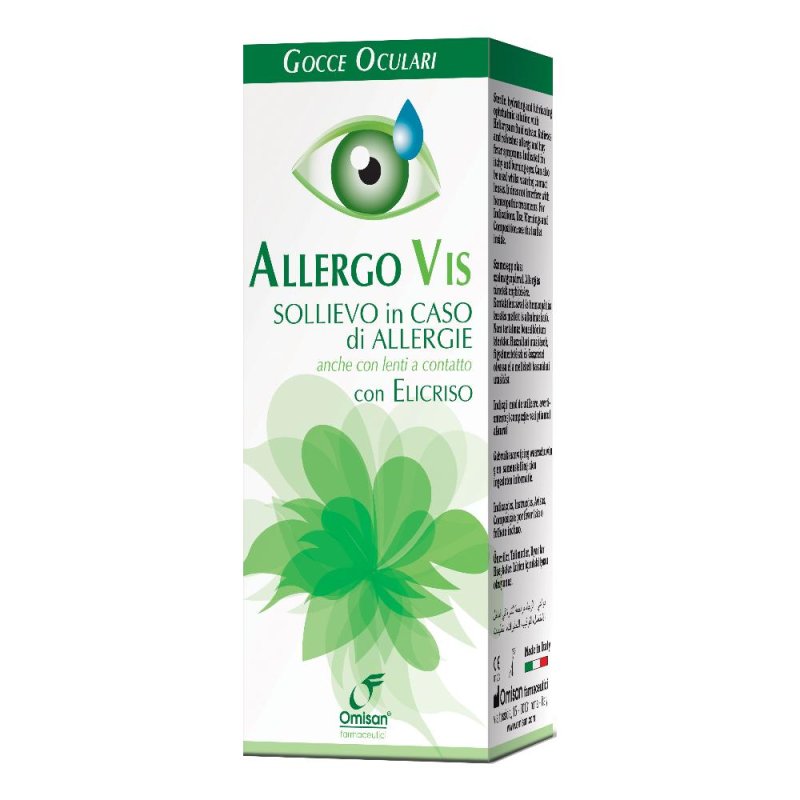 Allergovis Gocce Oculari Collirio 15 ml per Allergia e Prurito agli Occhi Allergovis Gocce Oculari Collirio 15 ml per Allergia e Prurito agli Occhi