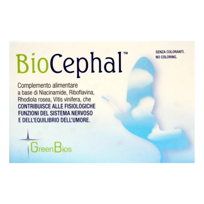 Biocephal 30 capsule integratore per cefalea, nevralgie e tono dell&rsquo;umore
