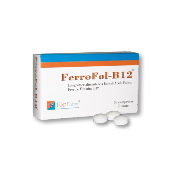 Topfarma Ferrofol B12 30 Compresse Rivestite Topfarma Ferrofol B12 30 Compresse Rivestite