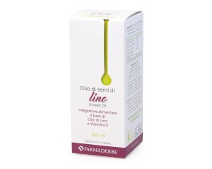 Farmaderbe Olio Alimentare Semi Lino 100 Ml