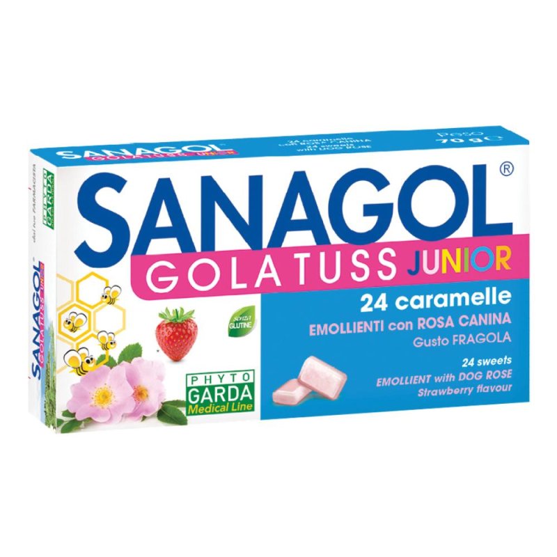 Phytogarda Rimedi Naturali Sanagol Tuss Junior Caramelle Gusto Fragola Phytogarda Rimedi Naturali Sanagol Tuss Junior Caramelle Gusto Fragola