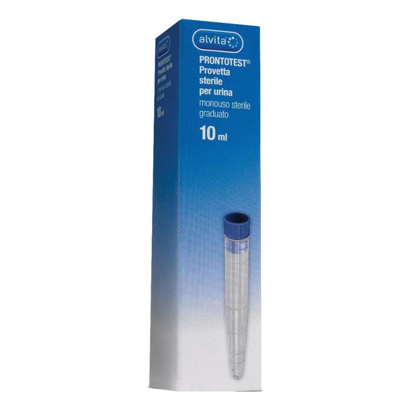 Prontotest Provetta contenitore Urine - 10 ml Sterile per Analisi di Laboratorio