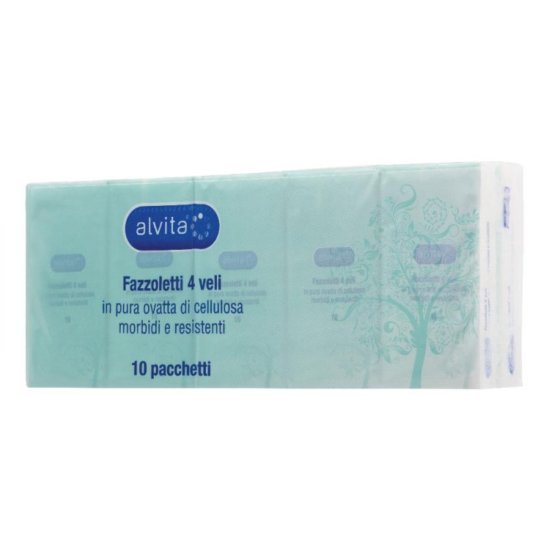 Alvita Fazzoletti di Carta 10 Pacchetti Alvita Fazzoletti di Carta 10 Pacchetti