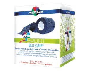 Pietrasanta Pharma Benda Elastica Autobloccante Master-aid Blugrip 6x4,5