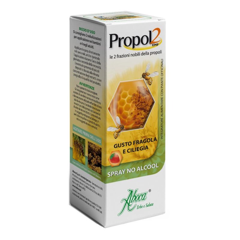 Aboca Propol2 EMF Spray Senza Alcool Integratore Benessere Gola 30 ml Aboca Propol2 EMF Spray Senza Alcool Integratore Benessere Gola 30 ml