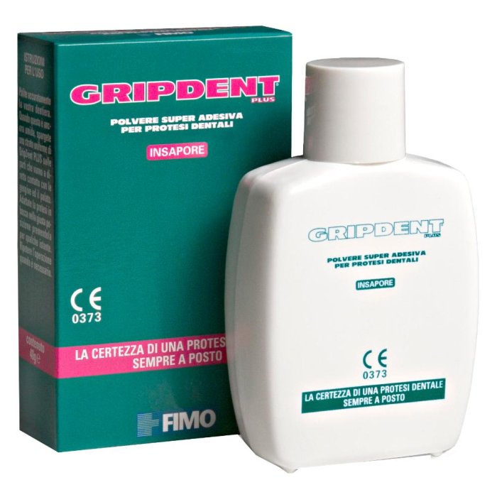 Fimo Gripdent Plus Polvere Super Adesiva Per Protesi Dentali 40g