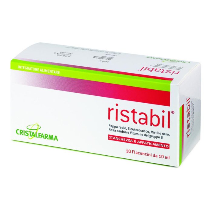 Cristalfarma Ristabil Integratore Alimentare 10 Flaconcini Cristalfarma Ristabil Integratore Alimentare 10 Flaconcini