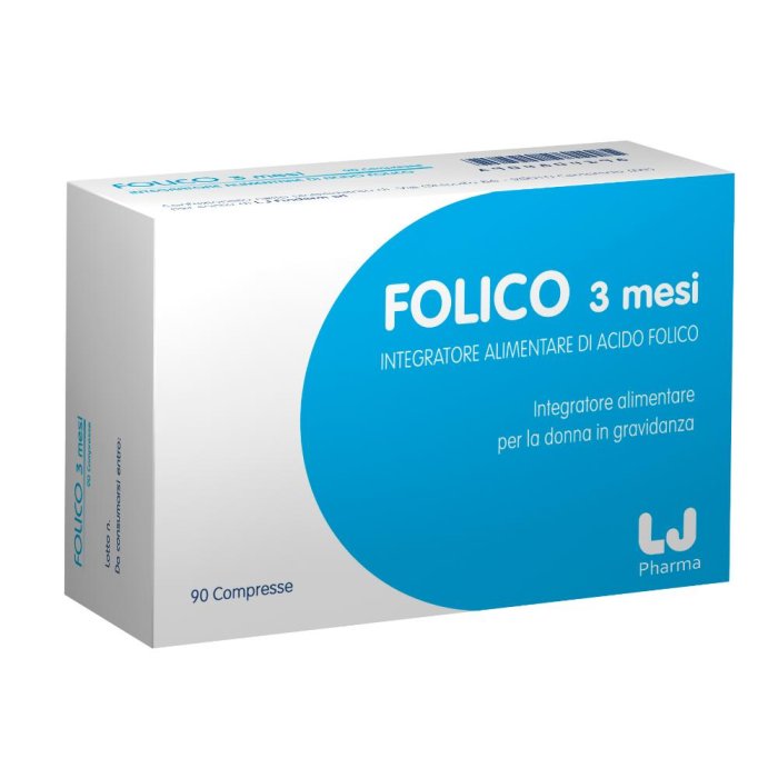 Lj Pharma Folico 3 Mesi 90 Compresse Lj Pharma Folico 3 Mesi 90 Compresse