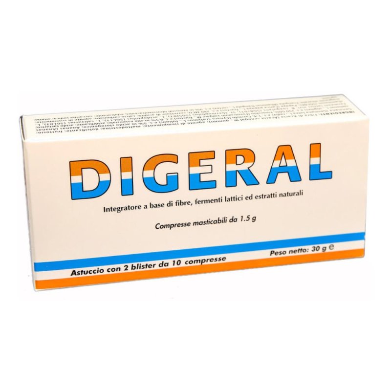 Leader Natural Pharma Digeral Integratore Alimentare 20 Compresse Leader Natural Pharma Digeral Integratore Alimentare 20 Compresse