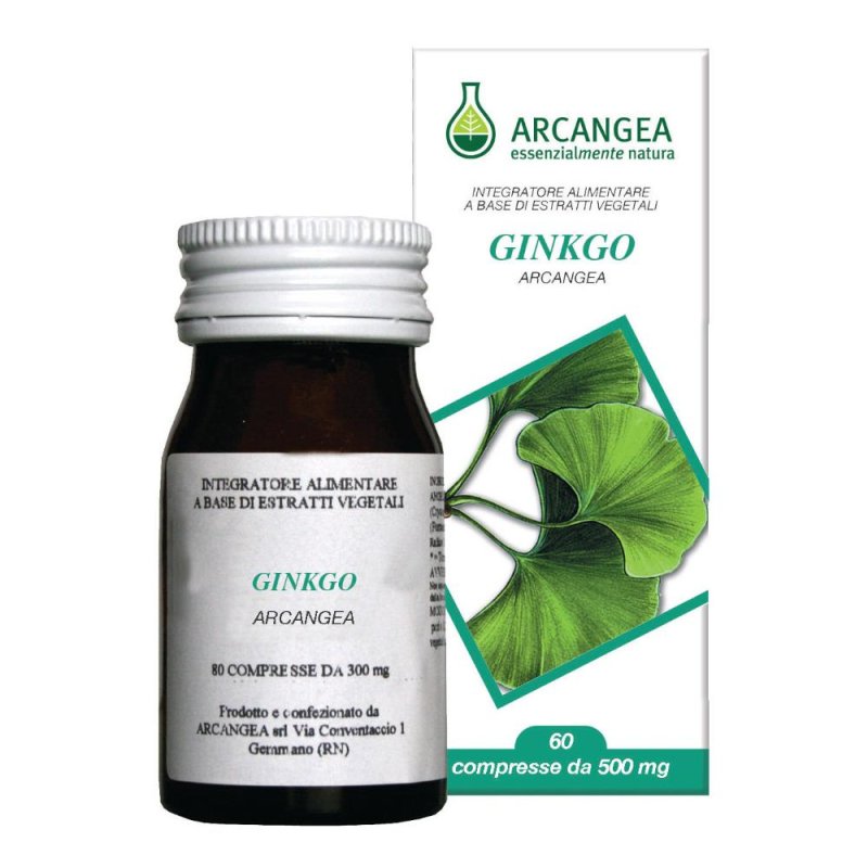 Ginkgo Biloba Capsule Integratore Alimentare 60 Capsule per Memoria e Circolazione