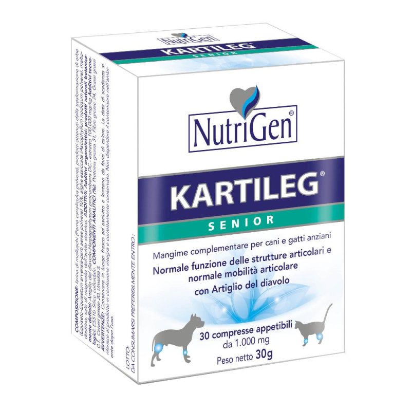 Nutrigen Italia Kartileg Senior 30 Tavolette Nutrigen Italia Kartileg Senior 30 Tavolette