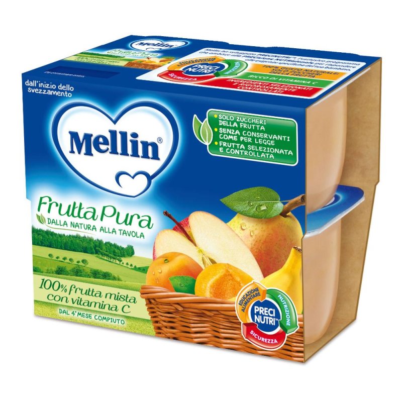 MELLIN Fr.Pura Fr.Mista 4x100g MELLIN Fr.Pura Fr.Mista 4x100g