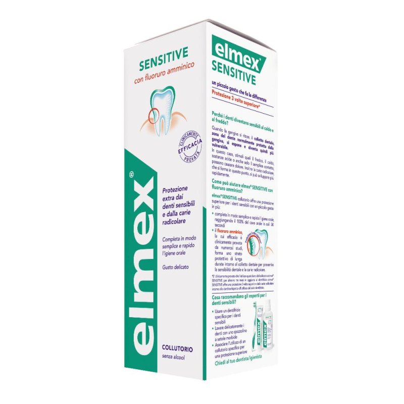 Elmex Sensitive Plus Collutorio senza alcool 250 ml Elmex Sensitive Plus Collutorio senza alcool 250 ml