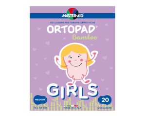 Master-Aid Ortopad Bamboo Cerotto Oculare Girls Medium 20 occulsori