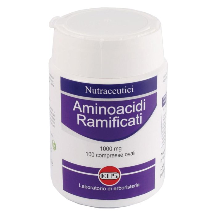 Kos Nutraceutici - Aminoacidi Ramificati Integratore Alimentare 100 Compresse Kos Nutraceutici - Aminoacidi Ramificati Integratore Alimentare 100 Compresse