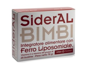 Junia Pharma  Vitamine Minerali SiderAl Bimbi Ferro Liposomiale 20 Buste