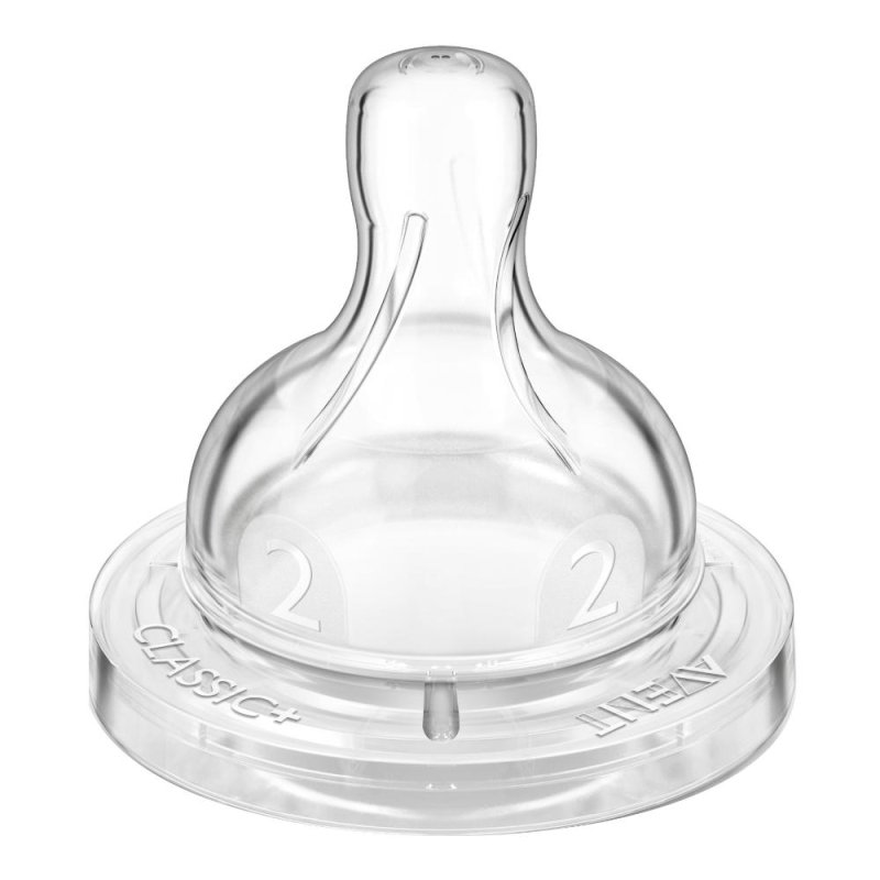 Avent 2 Tettarelle Classic+ Flusso Lento 2 Fori 1m+ Allattamento Neonato Avent 2 Tettarelle Classic+ Flusso Lento 2 Fori 1m+ Allattamento Neonato