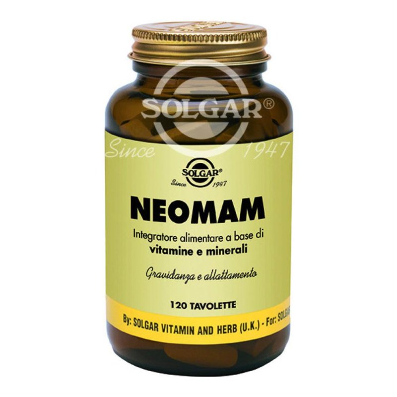 Solgar  Gravidanza Allattamento Neomam Integratore Alimentare 120 Compresse