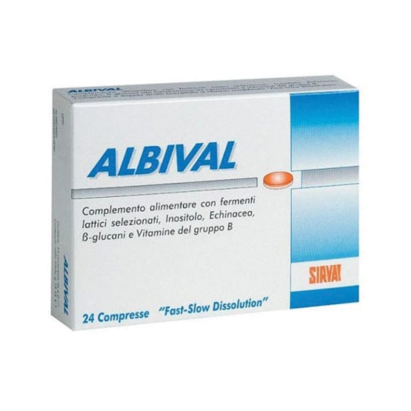 Sirval Albival Probiotico 24 Compresse Sirval Albival Probiotico 24 Compresse