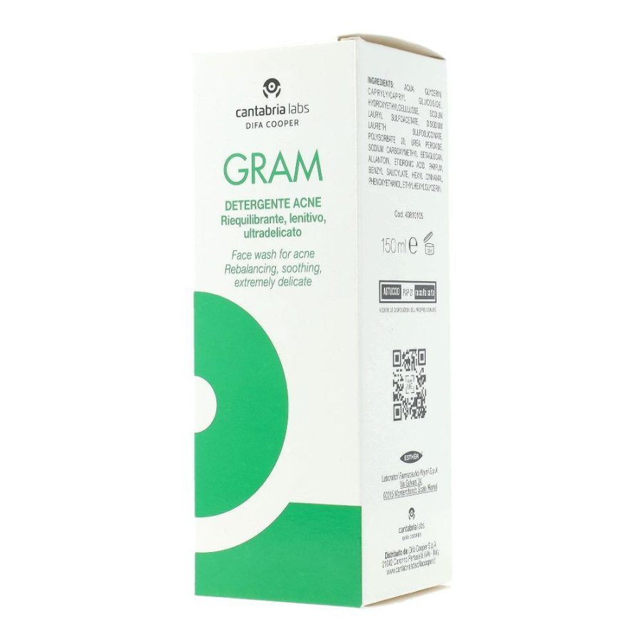 Laboratori Farmaceutici Gram Acne Detergente Viso 150 ml Laboratori Farmaceutici Gram Acne Detergente Viso 150 ml