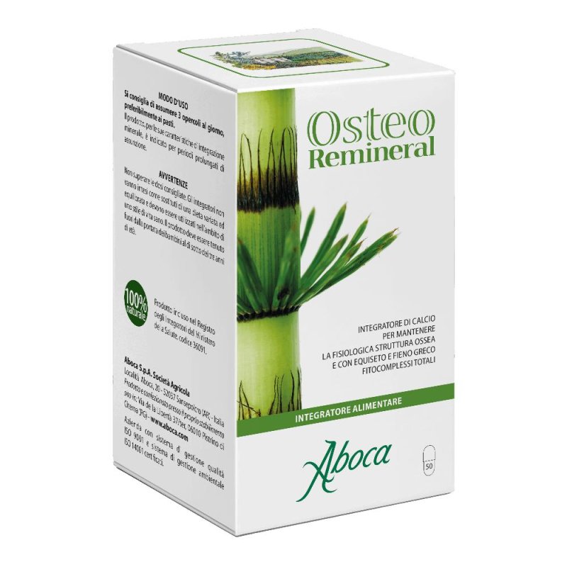 Aboca OsteoRemineral Integratore Alimentare 50 Opercoli Aboca OsteoRemineral Integratore Alimentare 50 Opercoli