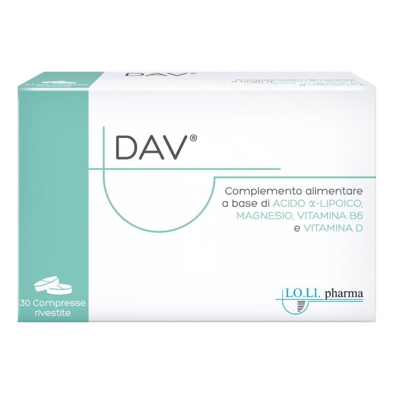 Dav Integratore Alimentare 30 compresse rivestite Dav Integratore Alimentare 30 compresse rivestite