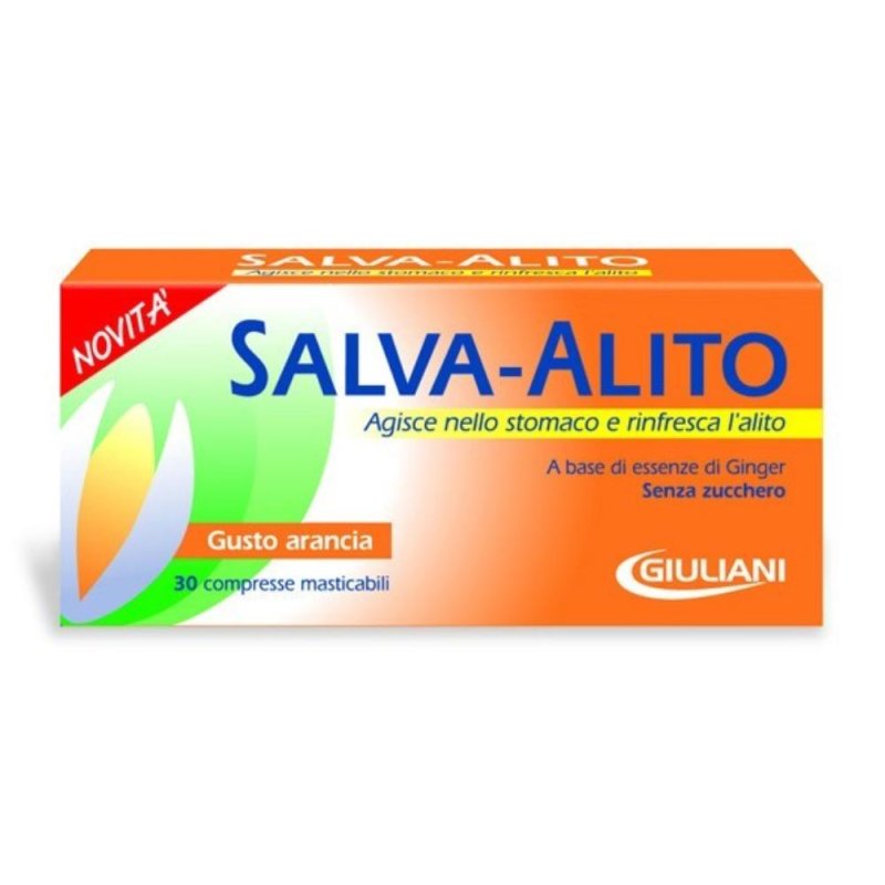 Salva-Alito Giuliani  30 Compresse Rinfrescanti Arancia