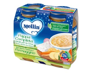 Mellin Cena Completa Pastina Verdure Formaggino 2 Pezzi 200 G