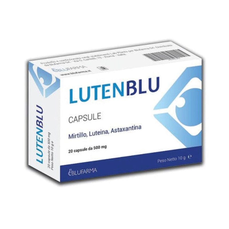 Lutenblu integratore per microcircolo e vista 20 capsule