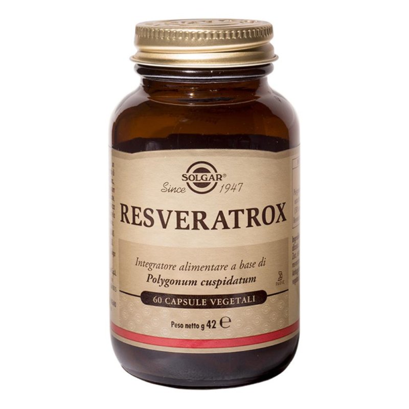 Solgar Benessere Energia Resveratrox Integratore Alimentare 60 Capsule Solgar Benessere Energia Resveratrox Integratore Alimentare 60 Capsule