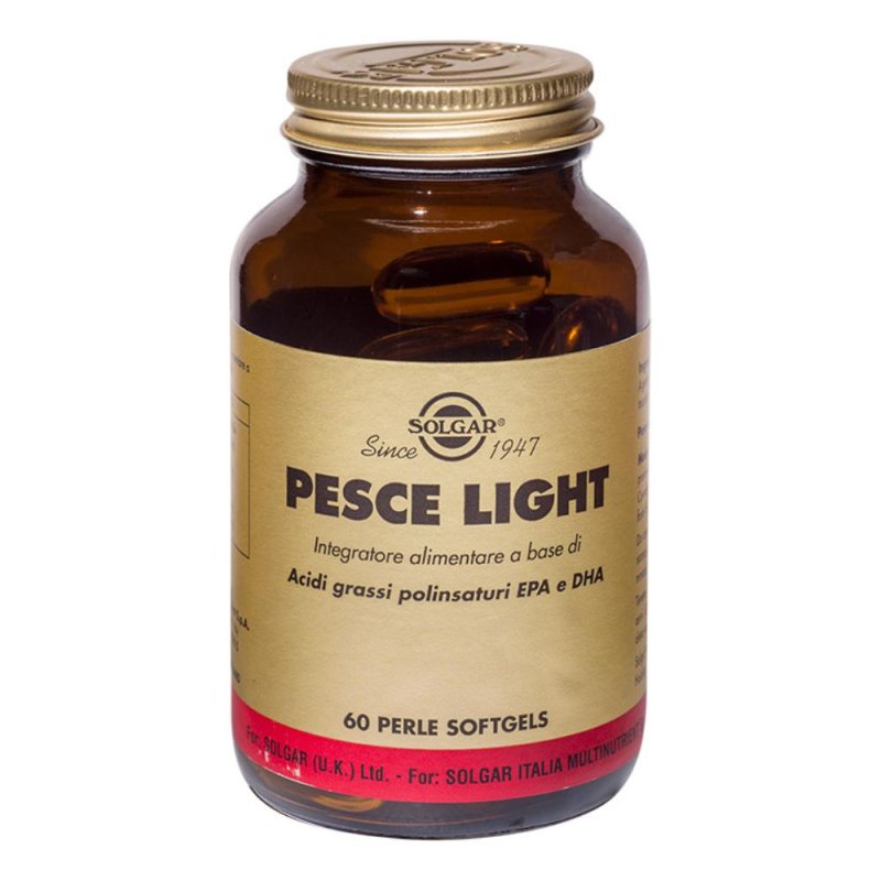 Solgar Colesterolo Trigliceridi Pesce Light Integratore Alimentare 60 Perl Solgar Colesterolo Trigliceridi Pesce Light Integratore Alimentare 60 Perl