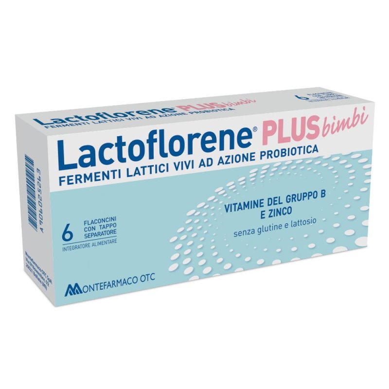 Lactoflorene  Fermenti Bimbi Integratore di Fermenti Lattici 6 Flaconcini