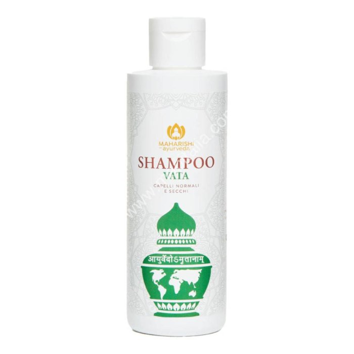 Shampoo Vata Amrita 200 ml &ndash; Shampoo Ayurvedico Riequilibrante per Capelli Secchi e Delicati, Specifico per Dosha Vata