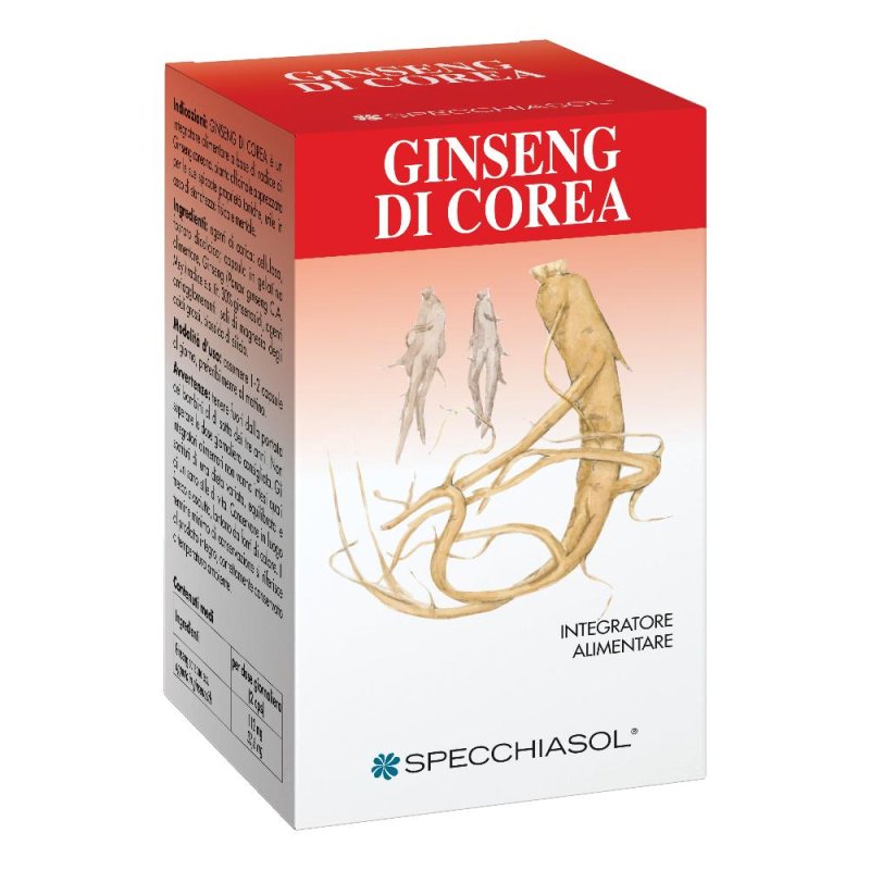 Specchiasol Ginseng Coreano Erbe Integratore alimentare 60 Capsule