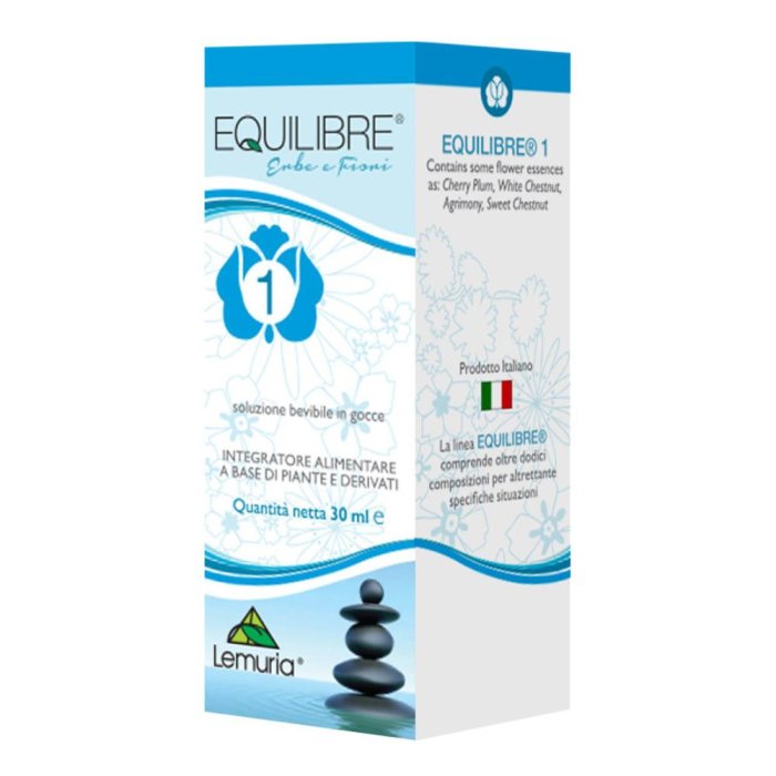 Equilibre 1 Gocce 30 ml Integratore Naturale in Gocce per il Benessere Generale Equilibre 1 Gocce 30 ml Integratore Naturale in Gocce per il Benessere Generale