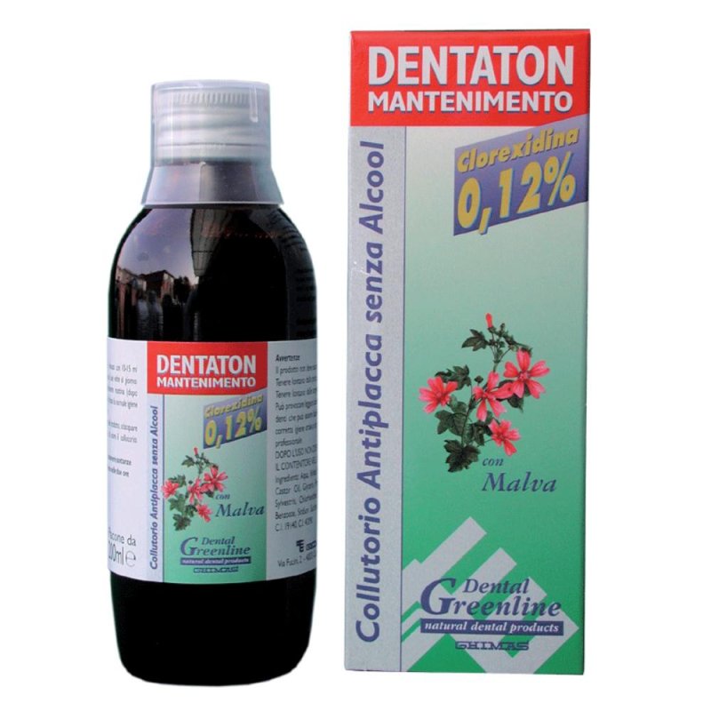 Dentaton 0.12 Mant 200 ml collutorio alla clorexidina per mantenimento orale Dentaton 0.12 Mant 200 ml collutorio alla clorexidina per mantenimento orale