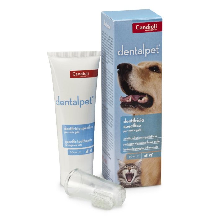 Candioli Animali Domestici Dentalpet Dentifricio Cani e Gatti 50 ml Candioli Animali Domestici Dentalpet Dentifricio Cani e Gatti 50 ml