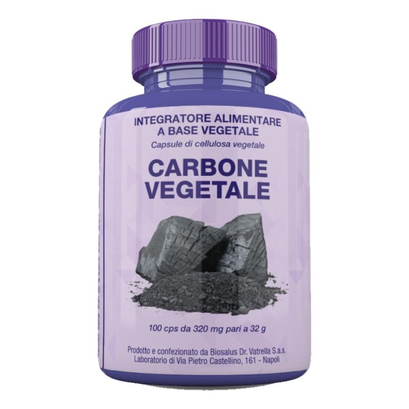 Carbone Vegetale 100 Capsule Biosalus Integratore Naturale per Gonfiore e Meteorismo Intestinale Carbone Vegetale 100 Capsule Biosalus Integratore Naturale per Gonfiore e Meteorismo Intestinale
