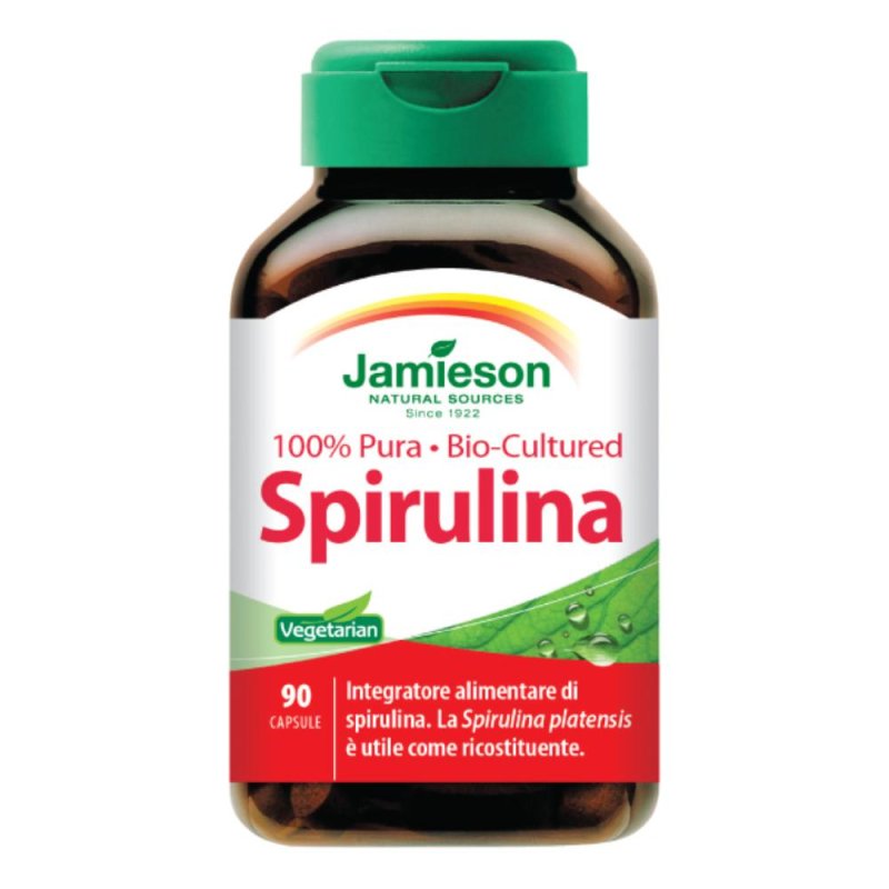 Jamieson Spirulina Integratore Ricostituente 90 Capsule Jamieson Spirulina Integratore Ricostituente 90 Capsule